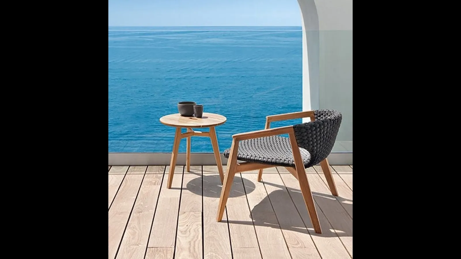 Tavolino Knit in Teak di Ethimo