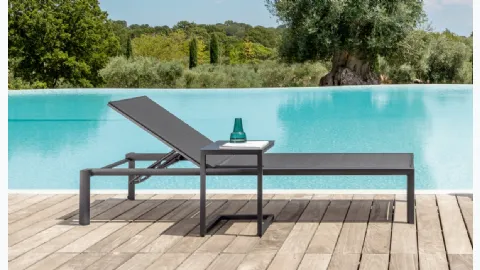 Lettino Nunù in alluminio e tessuto di Talenti