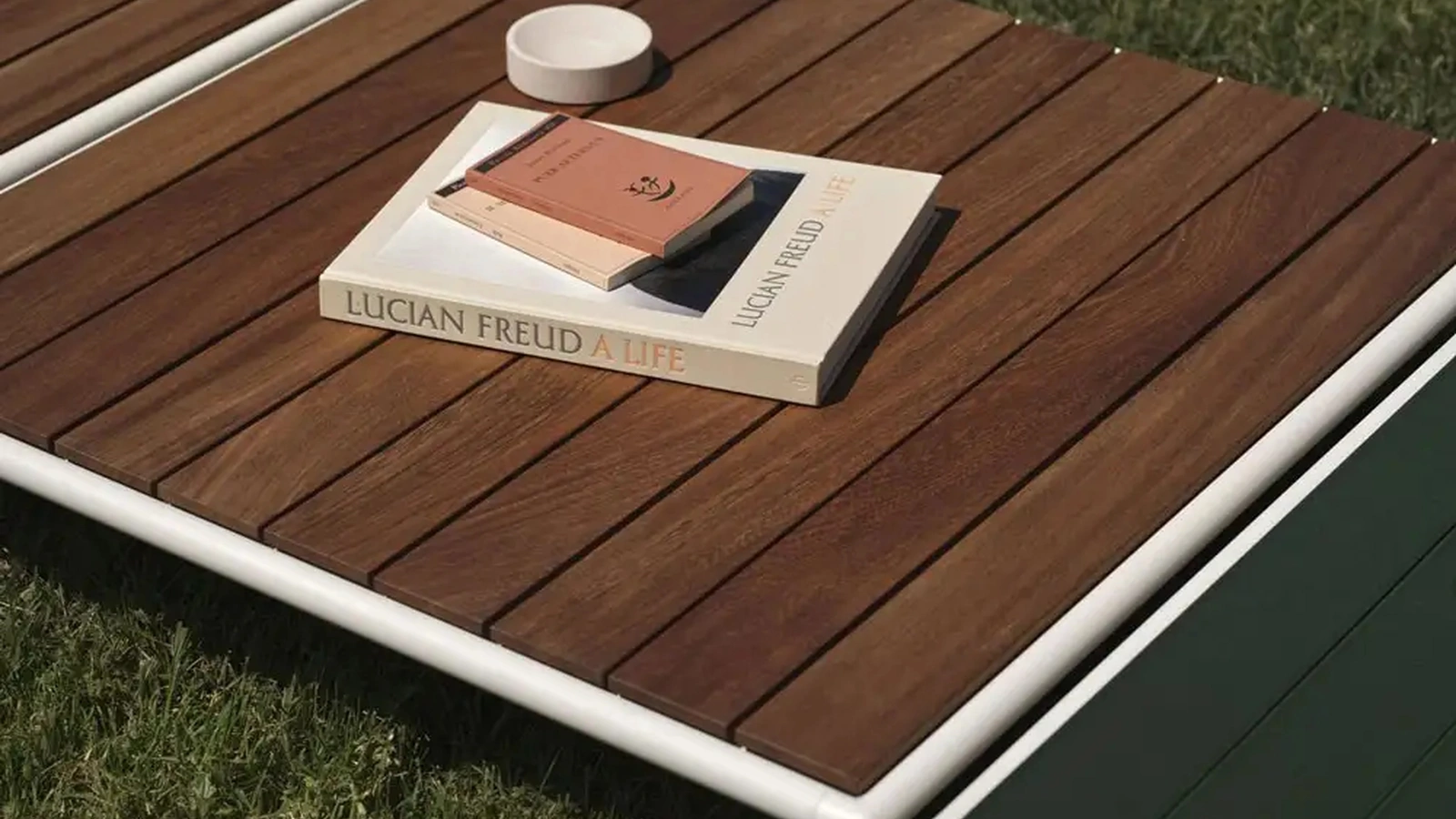 Tavolino Roè con piano in Teak di Fast