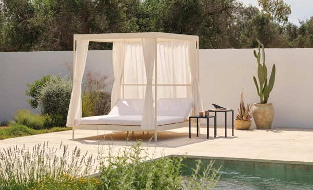 Doppio Lettino con gazebo Solaris di Fast