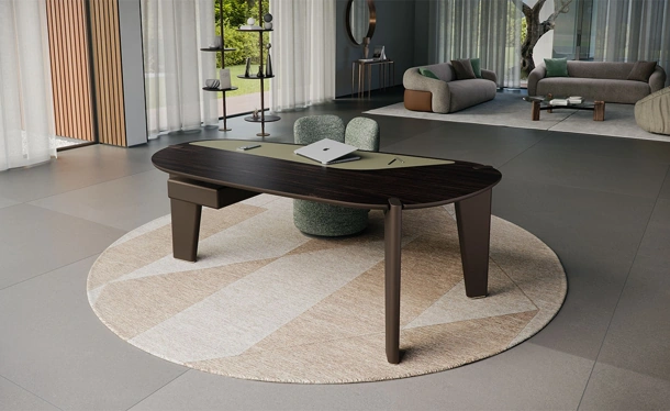 Scrivania direzionale di design in legno Boston di Cattelan Italia