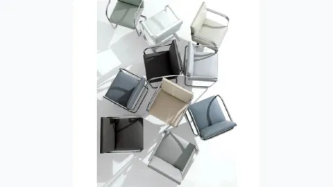 Seduta Ospiti e Attesa Brno Flat Bar Side Chair di Knoll