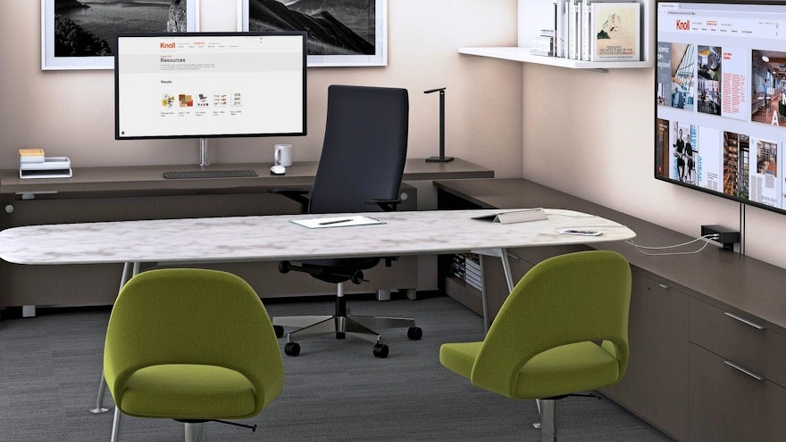 Scrivania Direzionale Grasshopper High di Knoll